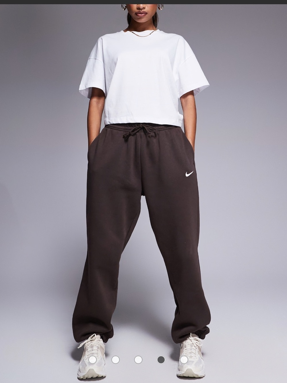 Nike Phoenix Fleece oversized sweatpants brown size S - Picture 14 of 14